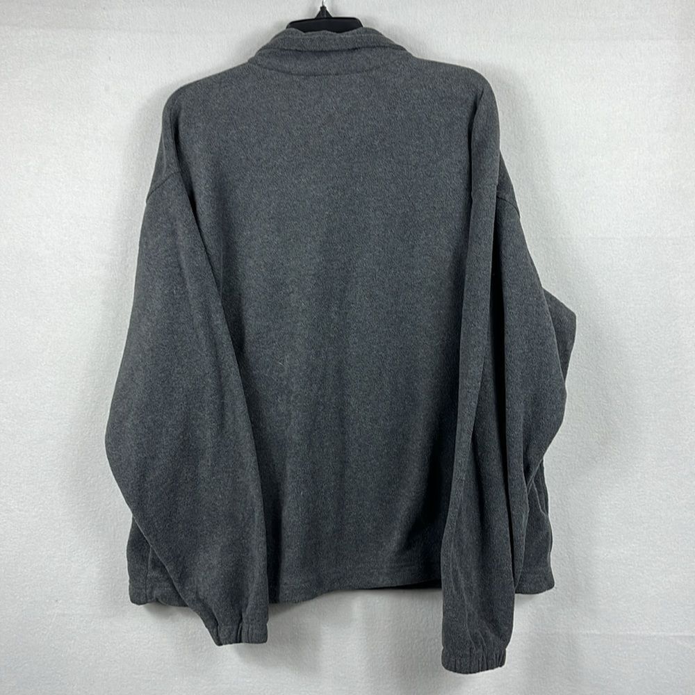 Columbia Fleece Long Sleeve Pullover Sweatshirt Full Zip Mens Size XL Gray - Picture 2 of 7